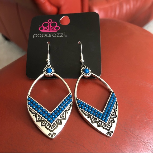 Paparazzi Earring ~ Indigenous Intentions - Blue